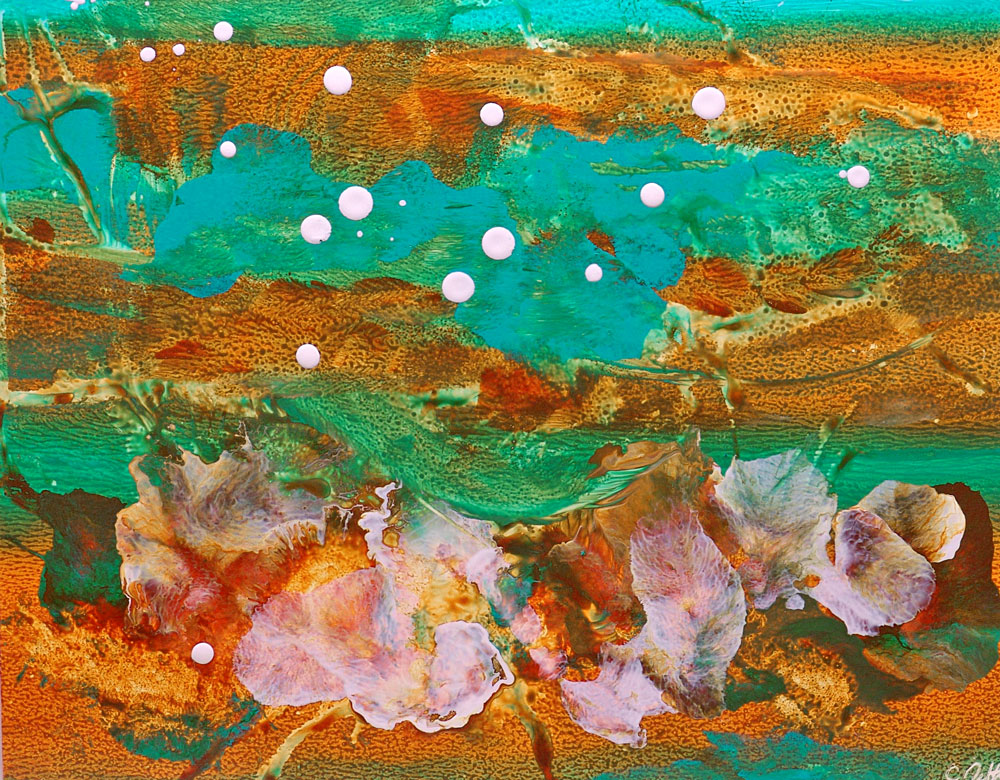 Tropicana Tropical Beachy Abstract Art Modern Catherine Jeltes