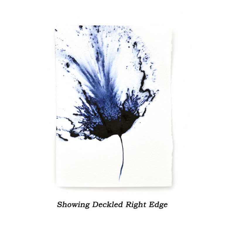 Indigo Blue, Flower Art, Original Painting, 5×7 Floral, Modern Home ...